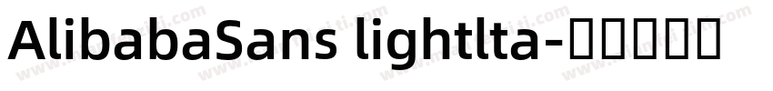 AlibabaSans lightlta字体转换